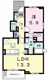 シャンティ【1階】の間取り