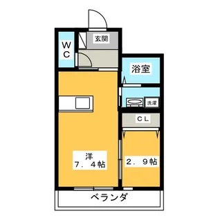 セブンス滝子【3階】の間取り