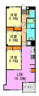 MKマンション 矢作台パレス【1階】の間取り