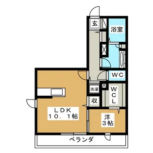 Kテラス【1階】の間取り