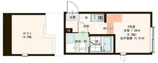 ヴィラ竹ノ塚【2階】の間取り