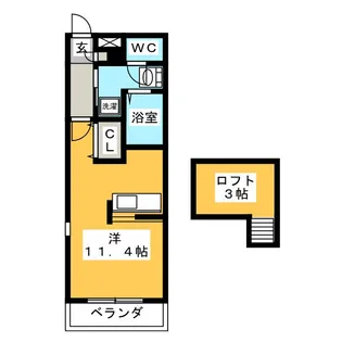 パークコート山吹【2階】の間取り