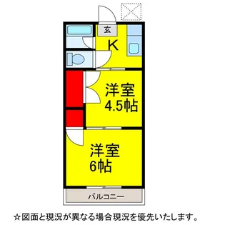 中塚ハイム【2階】の間取り