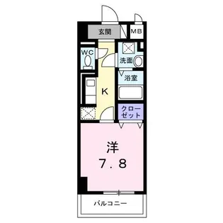 サンライズ 江平中町【4階】の間取り