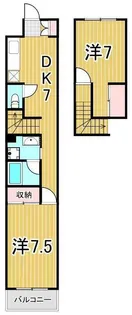 フィールズマンション1【3階】の間取り