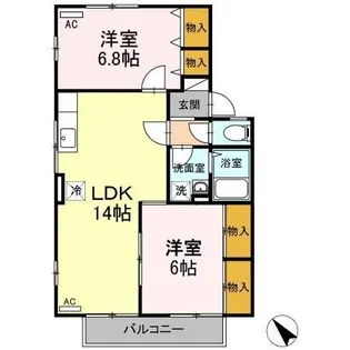 セジュールうえすぎ【1階】の間取り