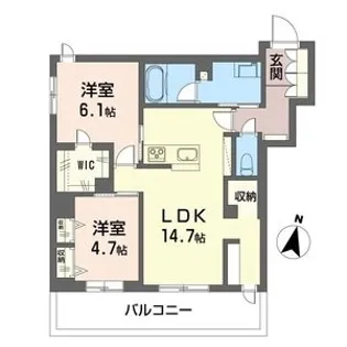 アルプ・フーベル【2階】の間取り