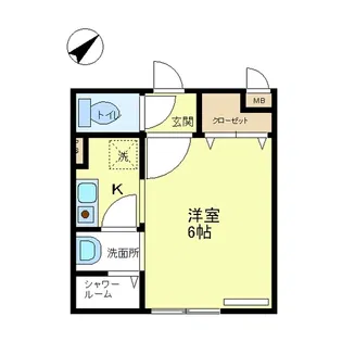 ロッシェル相模原【1階】の間取り