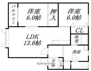 メゾンオフェリアII【1階】の間取り