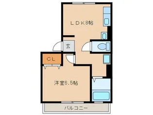 シティハイムマキ【2階】の間取り