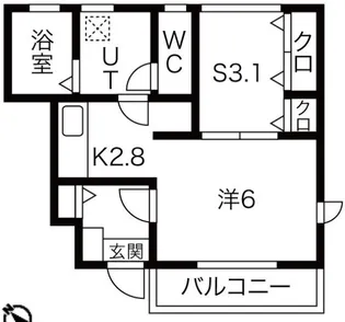 ひえいる館【1階】の間取り