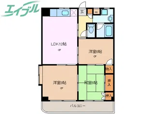 リベラール日永【5階】の間取り