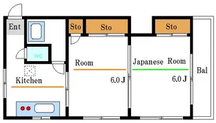 東亜マンション【3階】の間取り