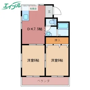 ビオラ第一ビル【2階】の間取り