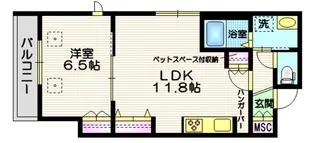 Terrace・M【2階】の間取り