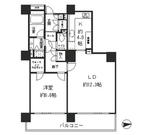 リバーポイントタワー【9階】の間取り