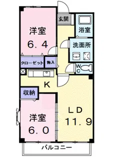 グレンツェント【3階】の間取り