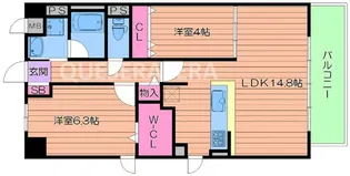 グレイス京橋【6階】の間取り