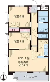 ルネ シェスタ【1階】の間取り