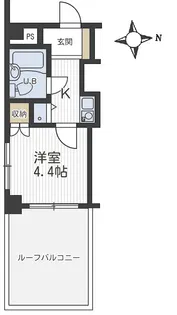 コスモスパジオ浦和常盤【6階】の間取り
