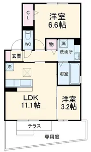 フローラ【1階】の間取り