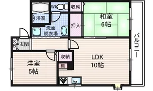 エトワール六条【2階】の間取り