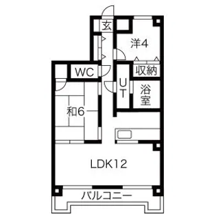 サンロード松ヶ岡公園【2階】の間取り