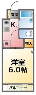 浜田12番館【2階】の間取り