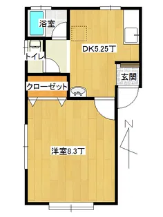 コーポさくら【2階】の間取り