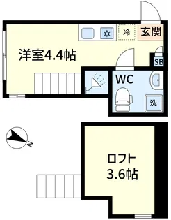 SUNNY HILLS新小岩【2階】の間取り