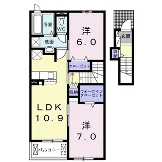 レアリゼ C【2階】の間取り