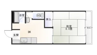 サンハイツ【2階】の間取り