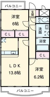 メルベーユKII【2階】の間取り