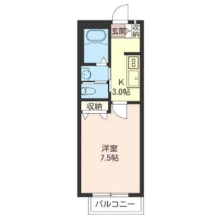カーサ松庵【1階】の間取り