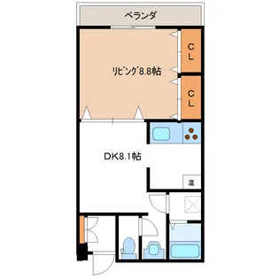 第3コーポアサノ【3階】の間取り