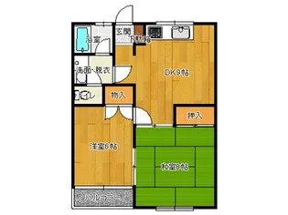 コーポ扇屋 北棟【2階】の間取り