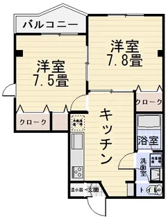 ハイツリリーフIII【3階】の間取り