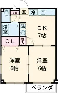 サンライフ【1階】の間取り