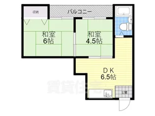 秀和第二ハイツ【4階】の間取り