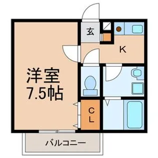 La Bonheur【1階】の間取り