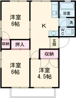 早野アパートB【2階】の間取り