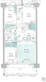 プラウド柏ガーデン【2階】の間取り