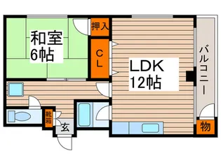ハイデンス銀嶺【2階】の間取り