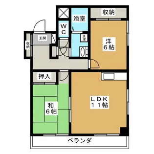 プランドール松戸【4階】の間取り