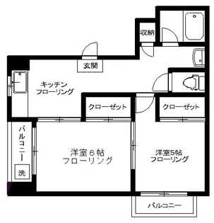 荒井ハイム【6階】の間取り