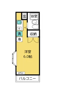 フローリッシュ坪井【1階】の間取り