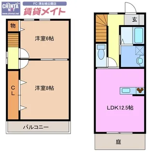 三重県津市阿漕町津興【一戸建】の間取り