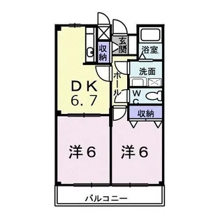 広島県山県郡北広島町春木【アパート】の間取り