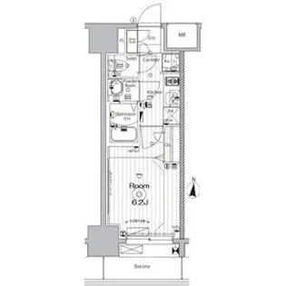 愛知県名古屋市中区新栄1【マンション】の間取り