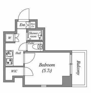 レジディア横濱関内【10階】の間取り
